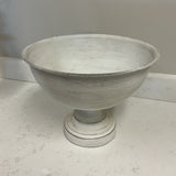 White Bowl on Pedestal