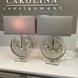Pair of Uttermost Circle Lamps