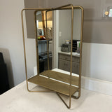 Gold Mirror with Shelf