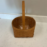 Longaberger Basket with Clear Liner