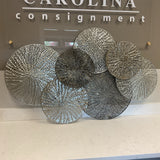 Circular Metal Wall Art   As Is