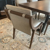 Table with 6 Leather Bernard Chairs