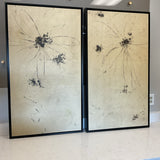 Pair of Framed Blossom Sketches by Bassett