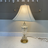Crystal & Brass Lamp