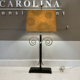 Lamp with Burlap Shade