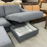 Ikea Finnala Sofa with Storage Chaise and Storage Ottoman