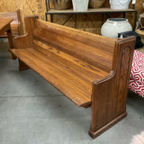 Vintage Oak Church Pew
