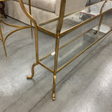 Gold Glass Console