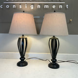 Pair of Metal Lamps