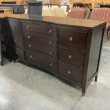 Bassett Stone Top Dresser with Mirror