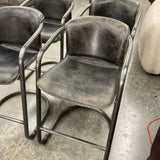Set of 4 Home Trends & Designs Leather Counterstools