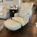 Haverty's Wingback Chair & Ottoman