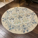 5' Round Brooks Brothers Rug