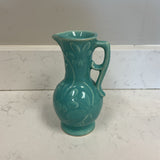 Vintage Teal Daisy Pitcher