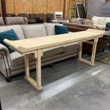 McGuire Altar Table with Ivory Crackle Finish