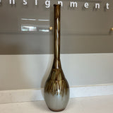 Brown & Gray Metal Vase