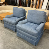 Pair of Swivel "Country Chair Inc" Chairs