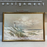 Original Oil Lighthouse Art