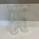 Pair of Hurricane Candle Globes
