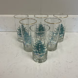 Set of 6 Christmas Glasses