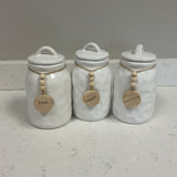 Coffee, Sugar, Tea Canister Set