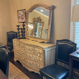 Painted French Dresser with Mirror