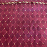 Custom Red & Gold Roped Tree Skirt