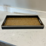 Silver and Black Gold Tray