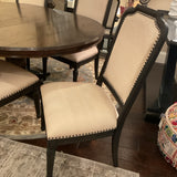 Jonathan Charles Dining Table with 6 Hooker Chairs & Leaf