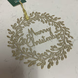 Merry Christmas Large Ornament