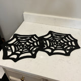 Felt Spider Web Decorations