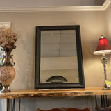 Black Framed Beveled Mirror