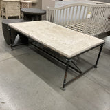 Bernhardt Galesbury Travertine Cocktail Table