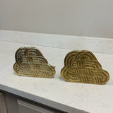 Pair of Brass Rope Bookends