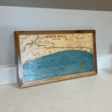 Nautical Wooden Map  of Myrtle Beach