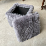 Gray Storage Ottoman