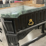 Painted Console with Green Stone Top