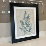 Teal Seaweed Print
