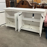Rustic White Media Console