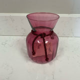 Small Cranberry Glass Vase