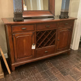 Haverty's Buffet with Wine Cabinet