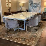 Epoxy Table and 8 Chairs