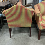 Pair of Chipendale Striped Chairs