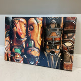 African Wood-Craft Carving Canvas Print