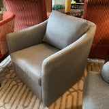 World Market Melvin Gray Swivel Chair