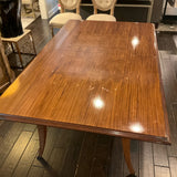 Art Deco Dining Table w/Inlay & 2 Leaves