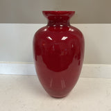 Large Red Tammaro Home Glass Vase