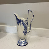 Hand Painted Blue & White Pitcher