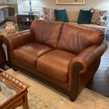 Leather Love Seat
