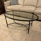 Oval Glass Cocktail Table